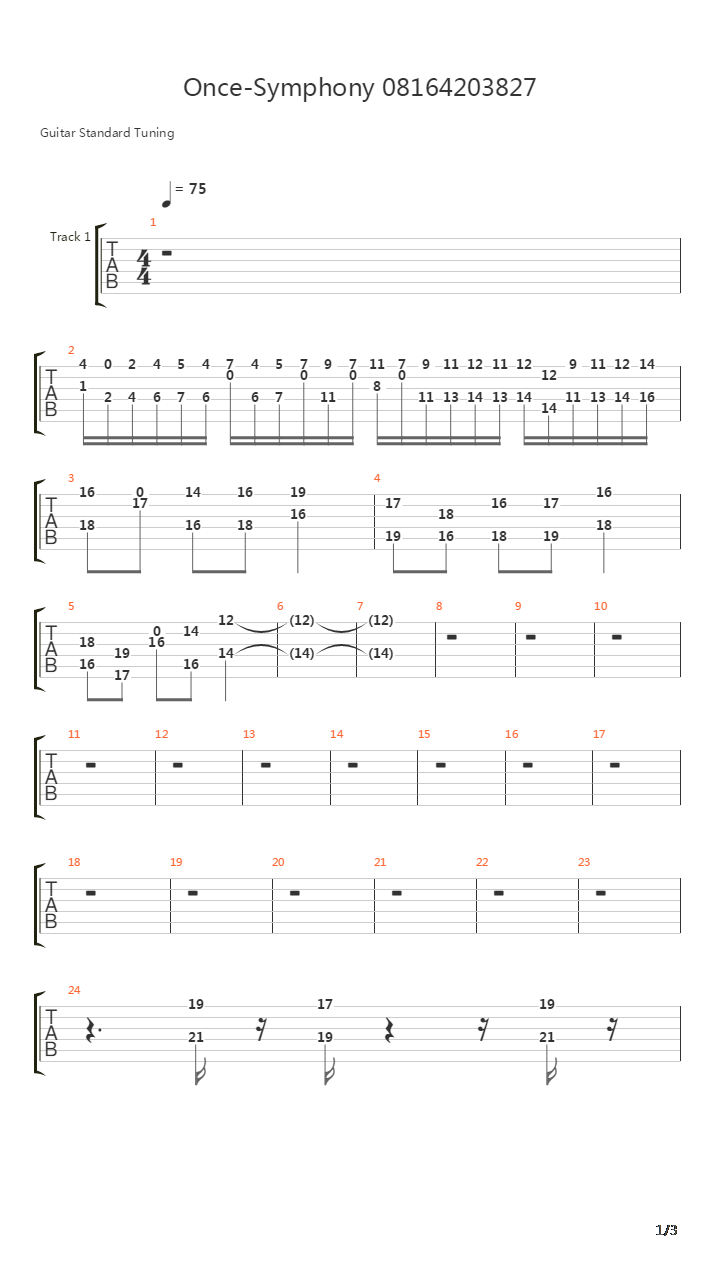 Symphony Yang Indah吉他谱