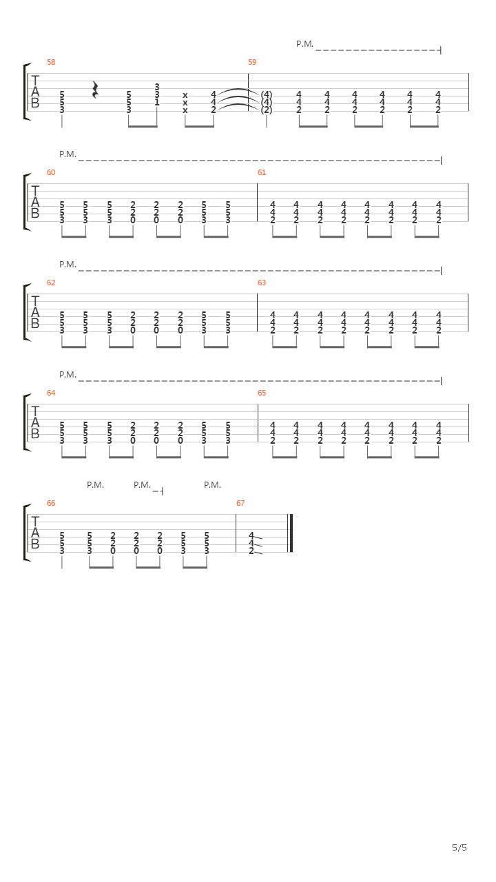 Between The Sheets吉他谱
