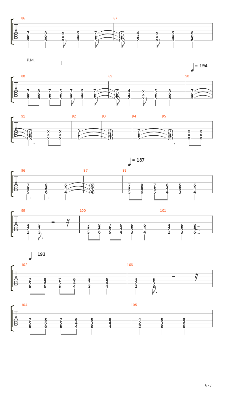 Draw The Line吉他谱