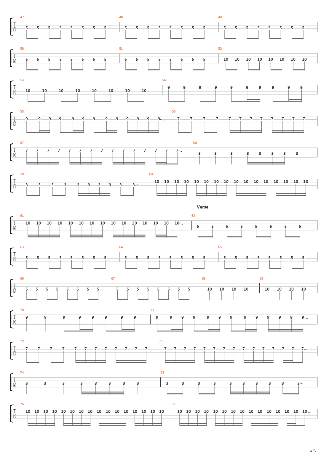 Where The Streets Have No Name吉他谱