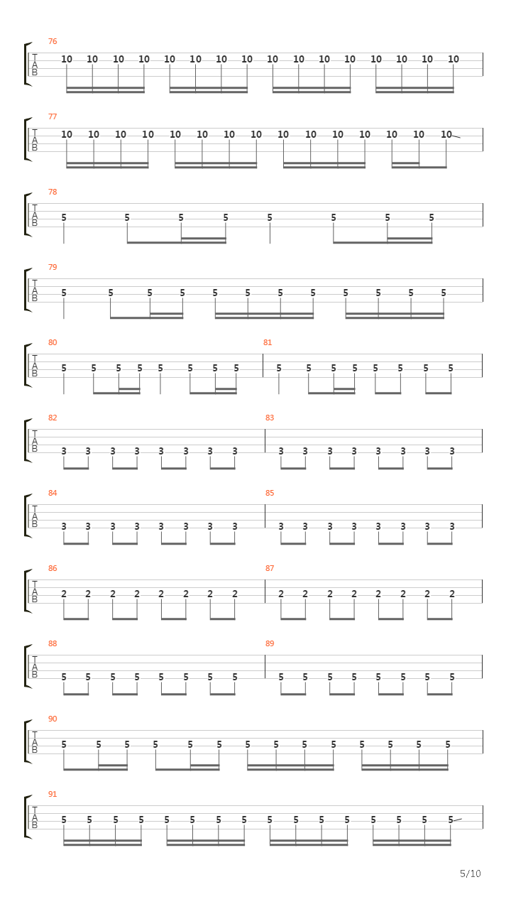 Where The Streets Have No Name吉他谱