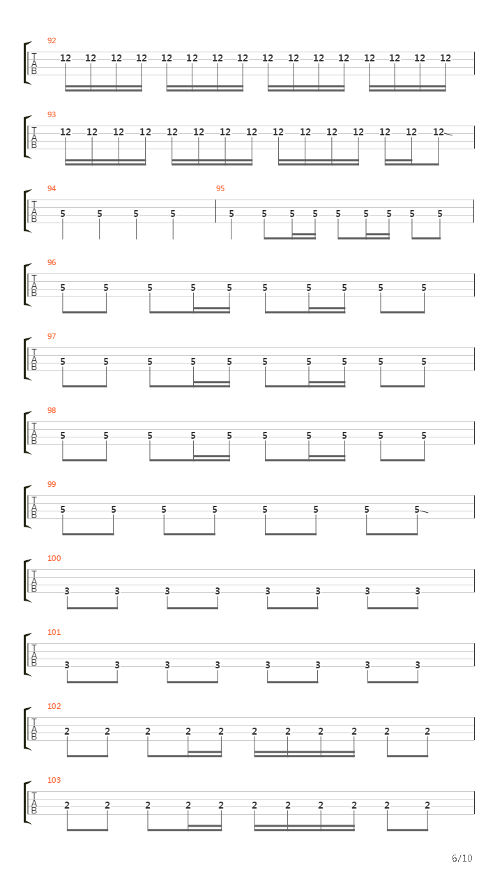 Where The Streets Have No Name吉他谱