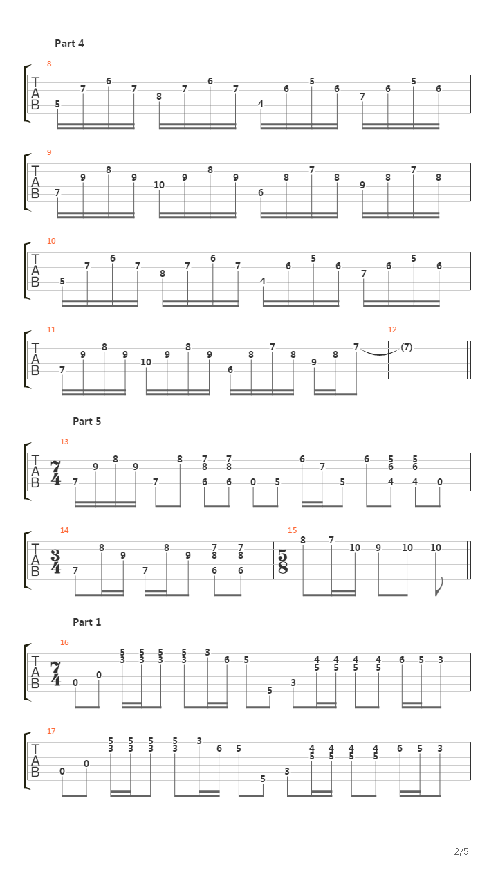 Across The Open Sea吉他谱