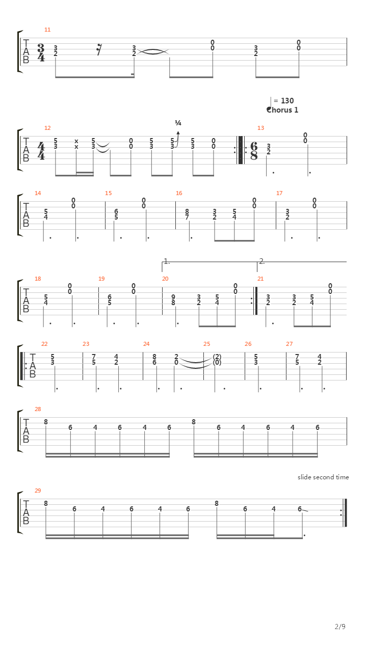Artifact吉他谱