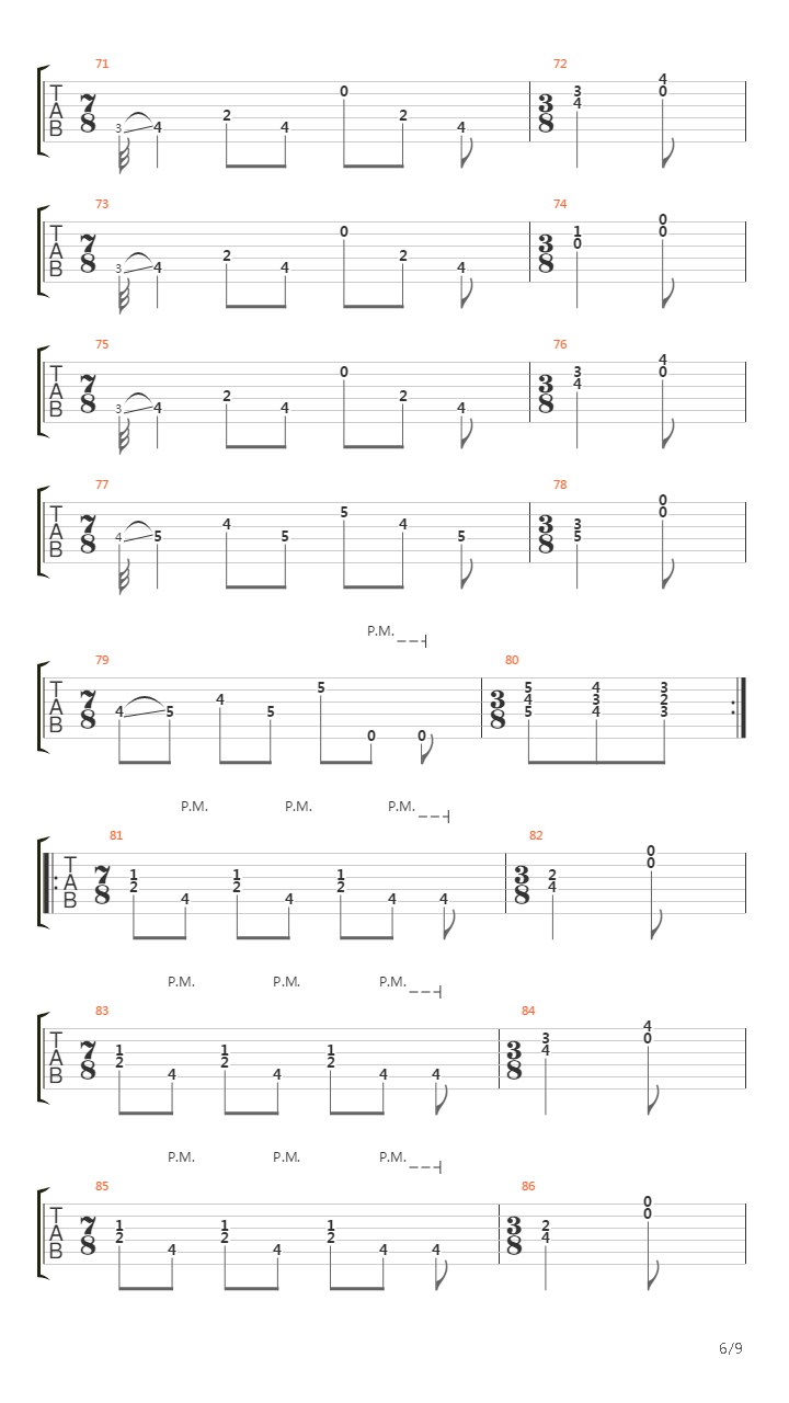 Artifact吉他谱