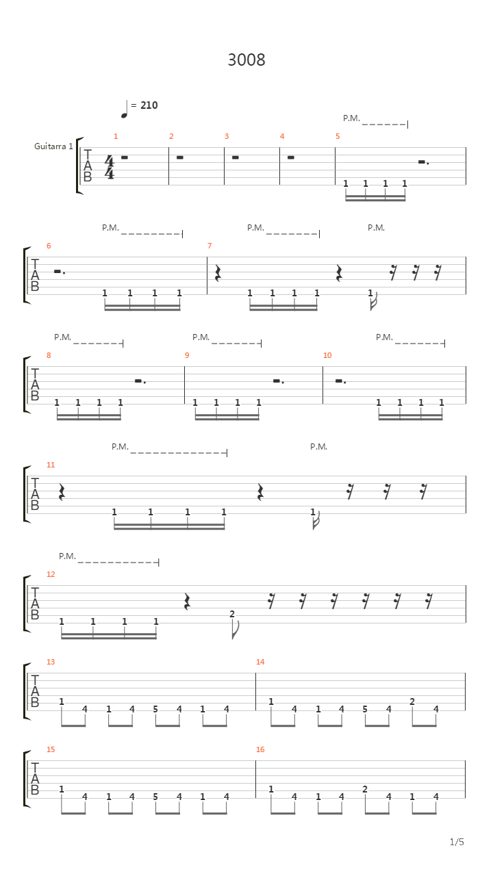 3008吉他谱