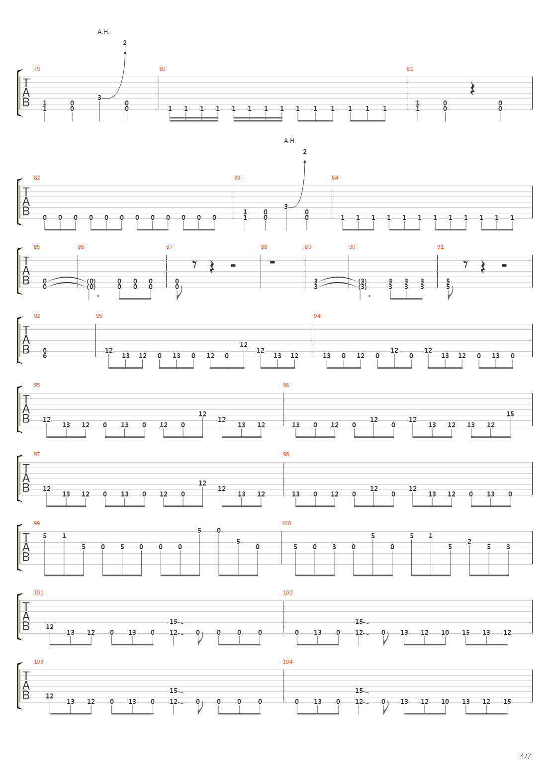 Section 8吉他谱