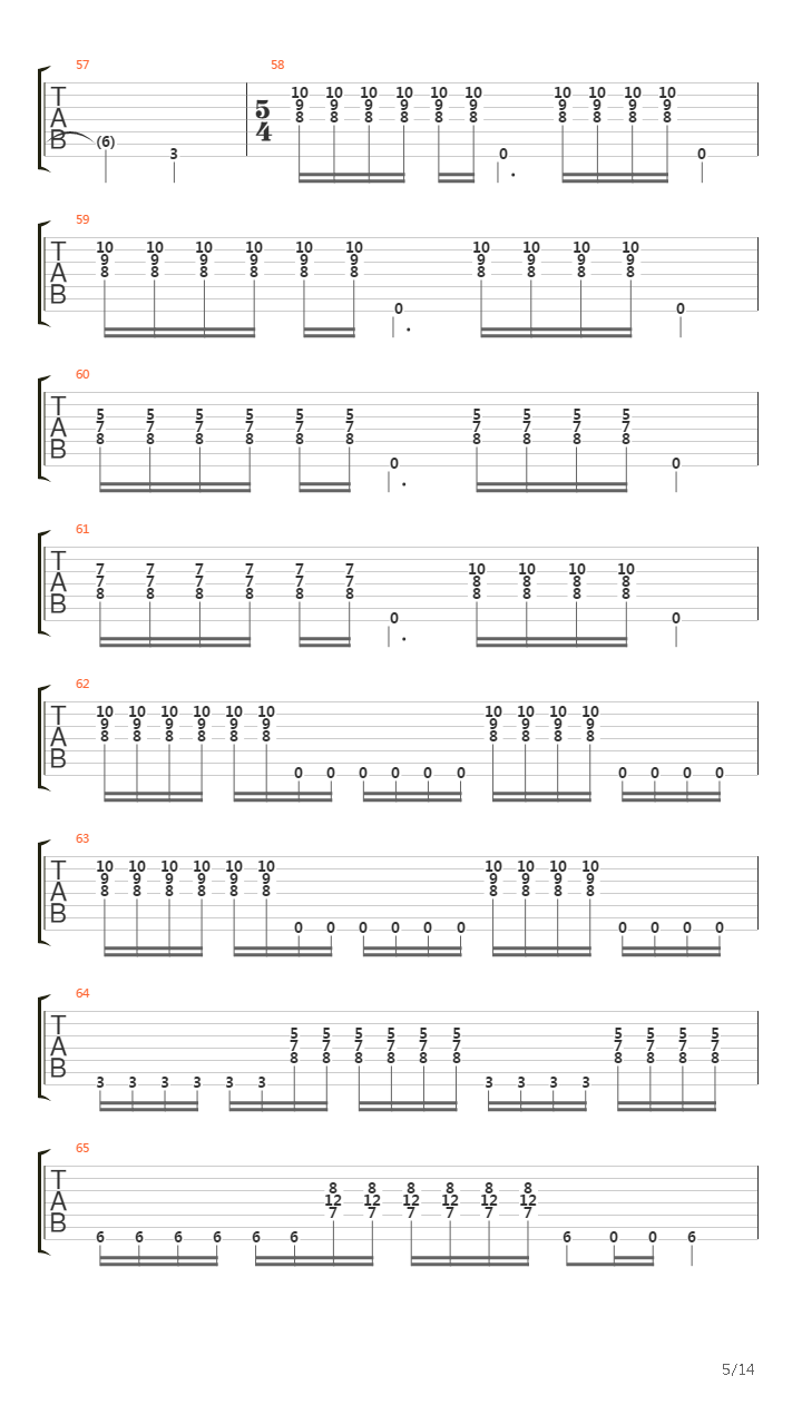 Section 8吉他谱