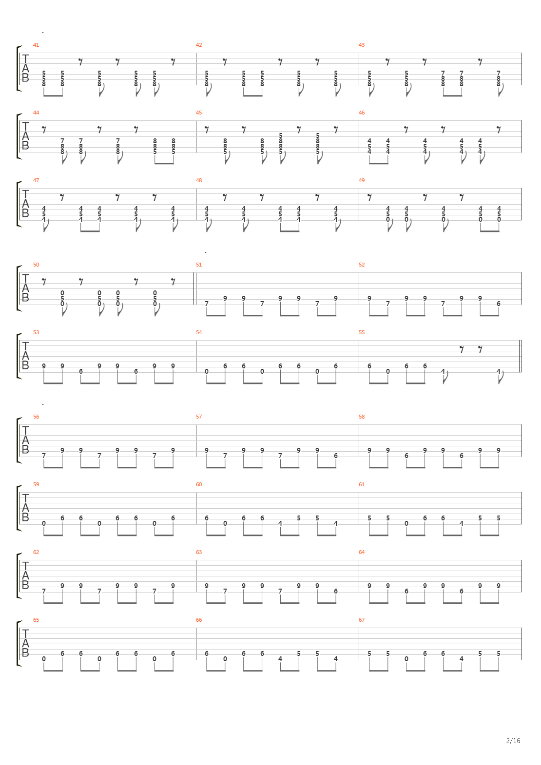 Demarcation吉他谱