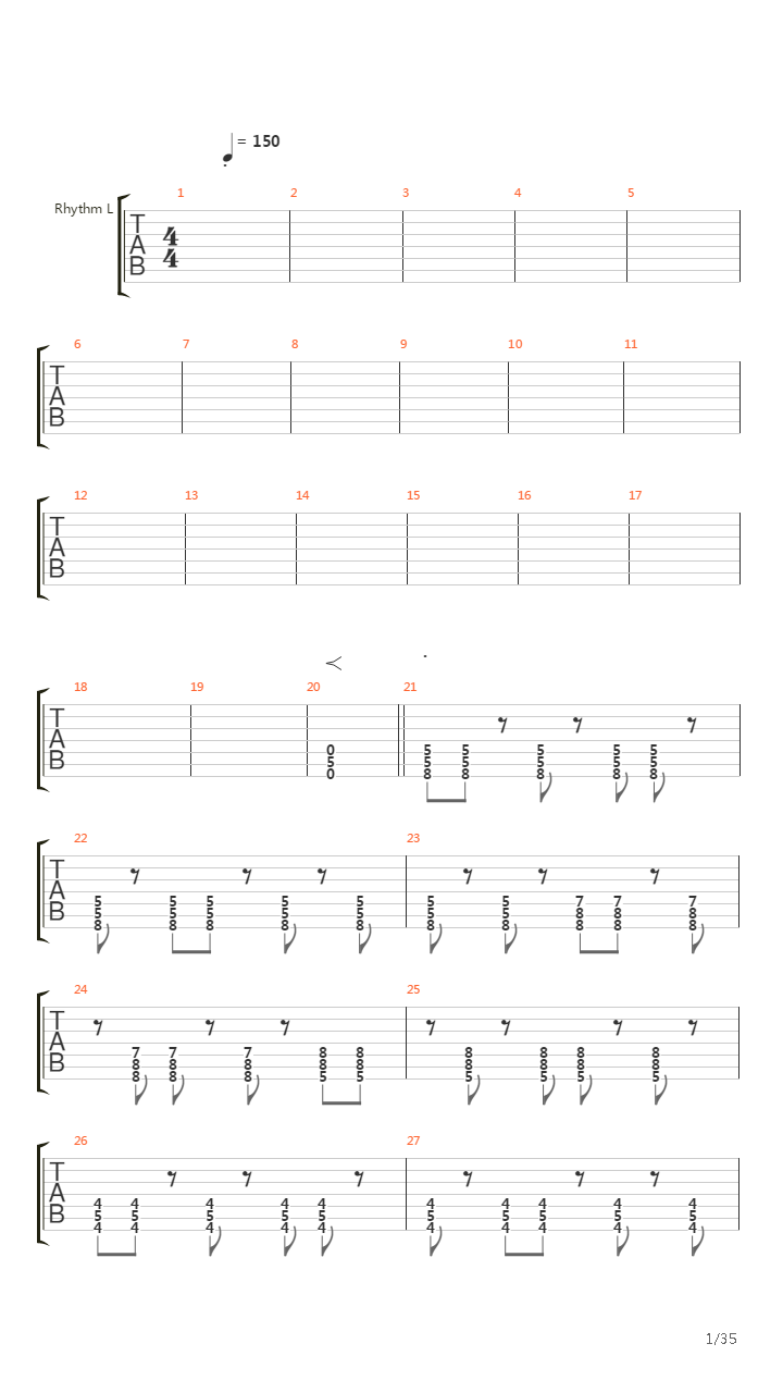 Demarcation吉他谱