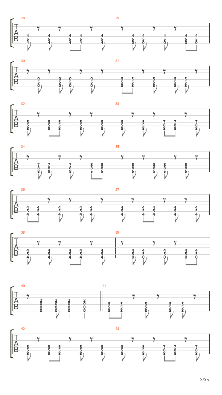 Demarcation吉他谱