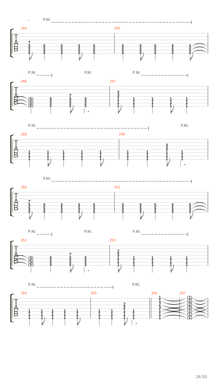 Demarcation吉他谱