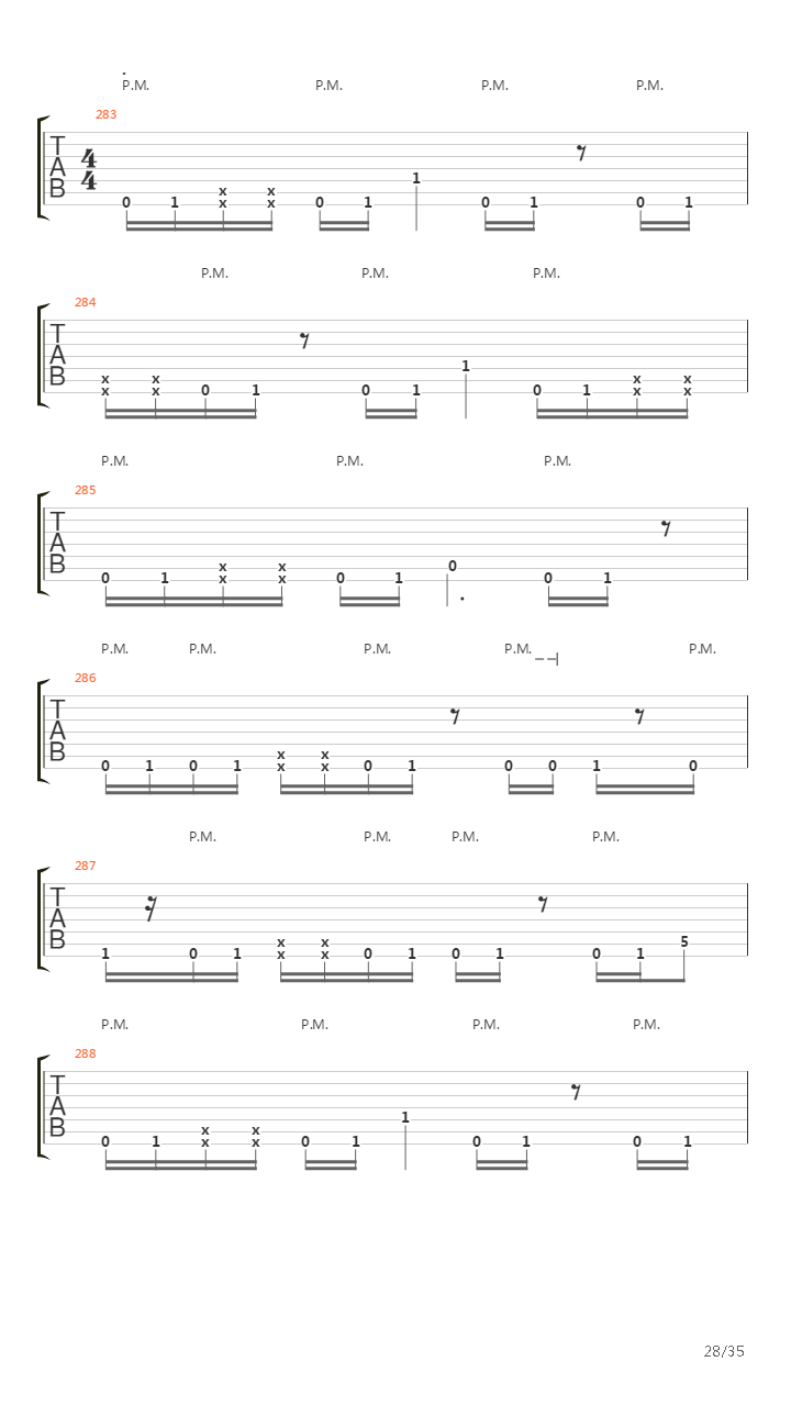 Demarcation吉他谱