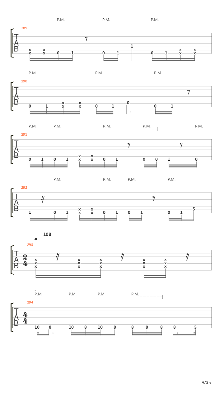 Demarcation吉他谱