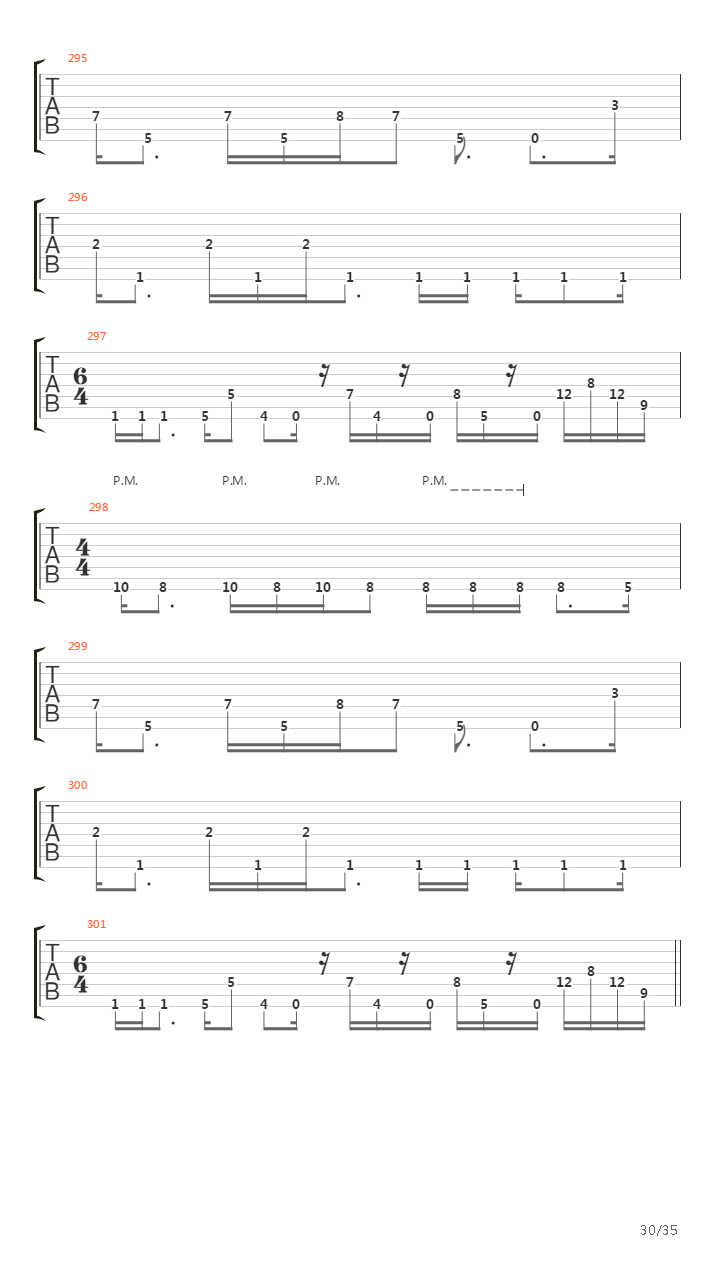 Demarcation吉他谱