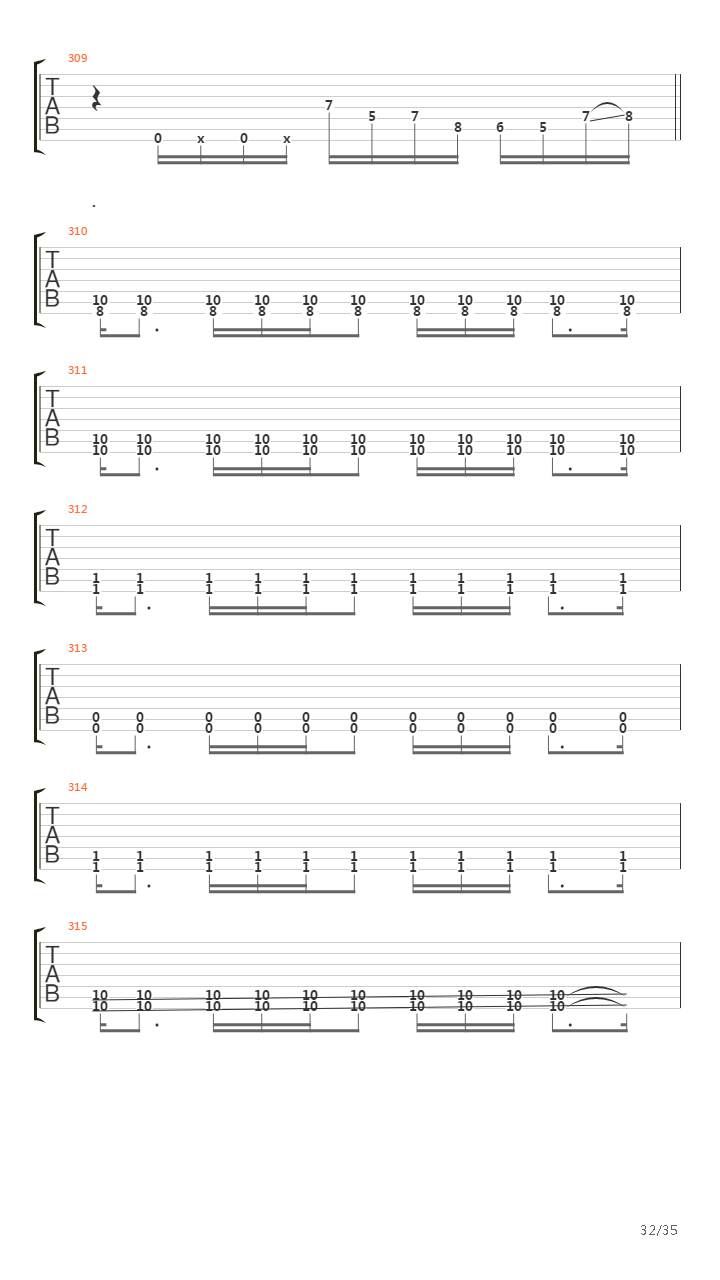 Demarcation吉他谱