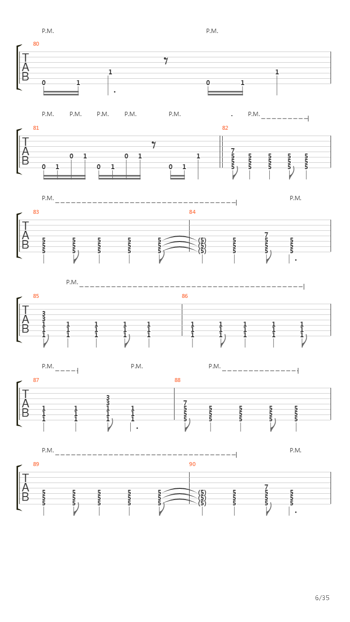 Demarcation吉他谱