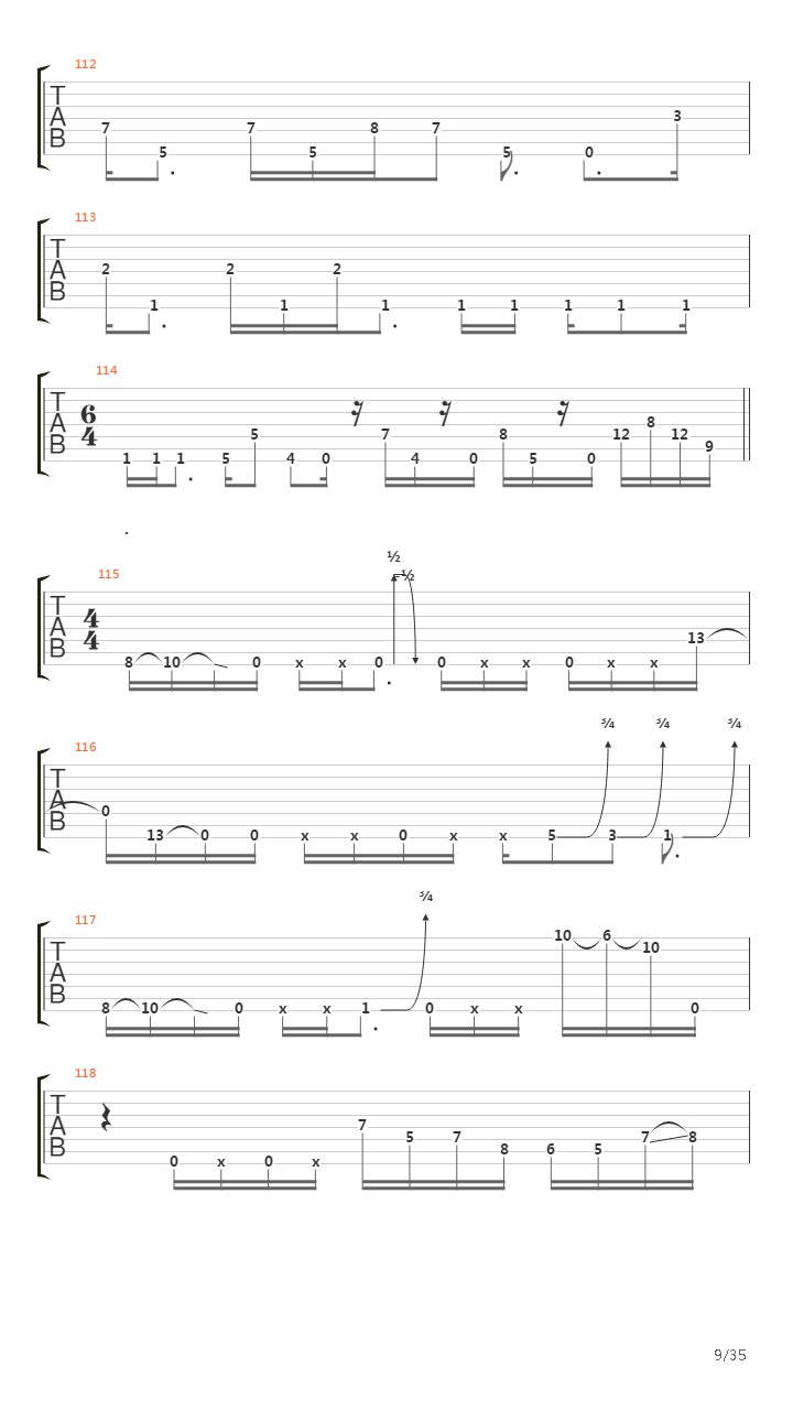 Demarcation吉他谱