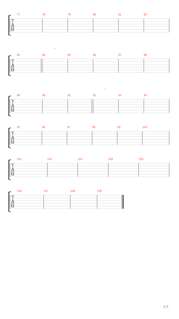 End Of The Sun吉他谱