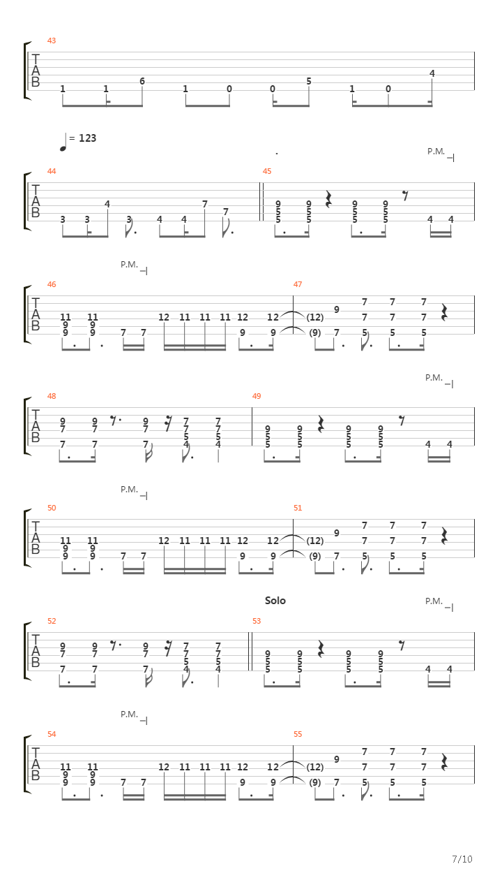 Higher吉他谱