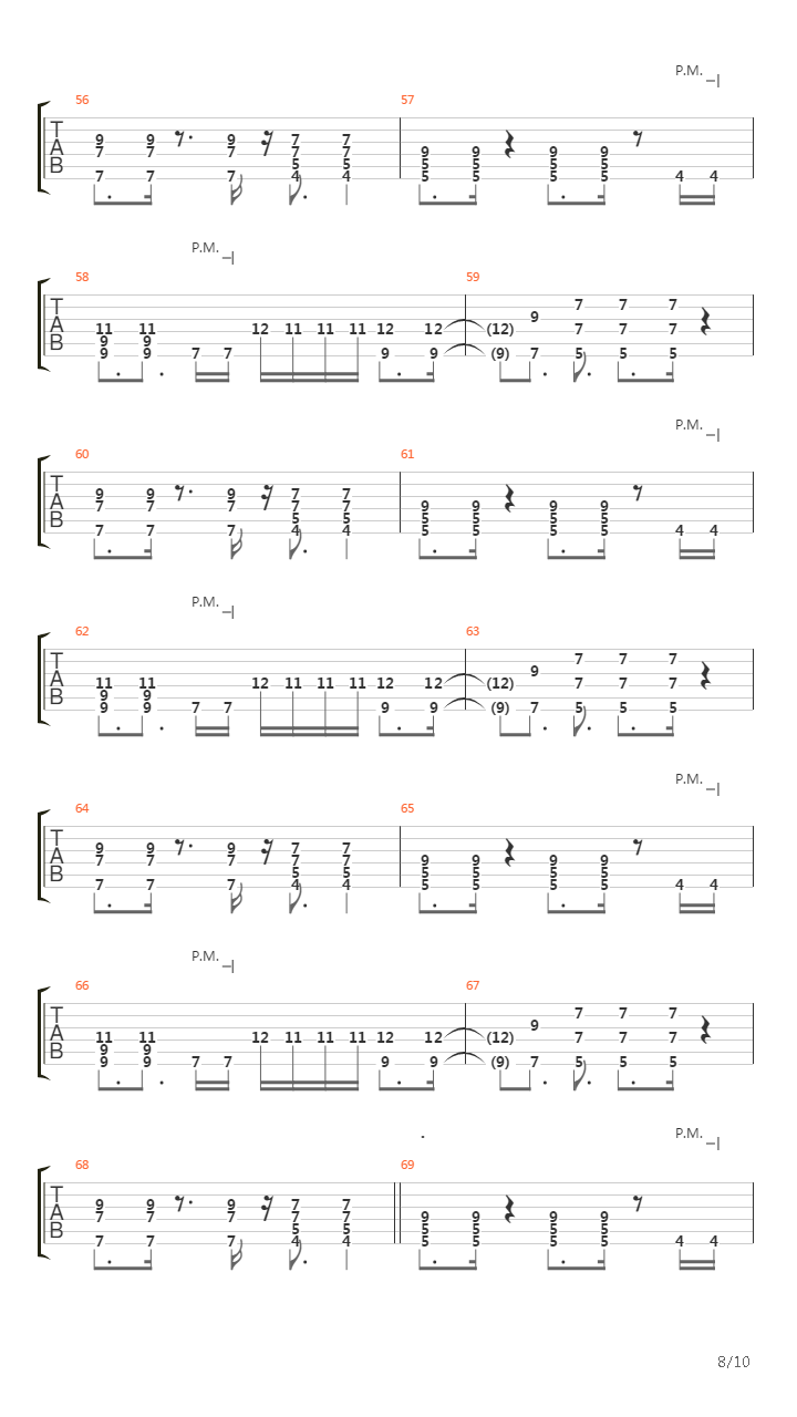 Higher吉他谱