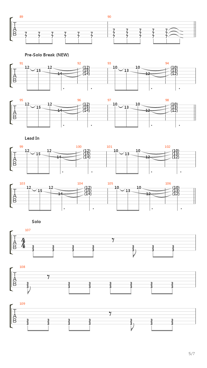 In Stasis吉他谱