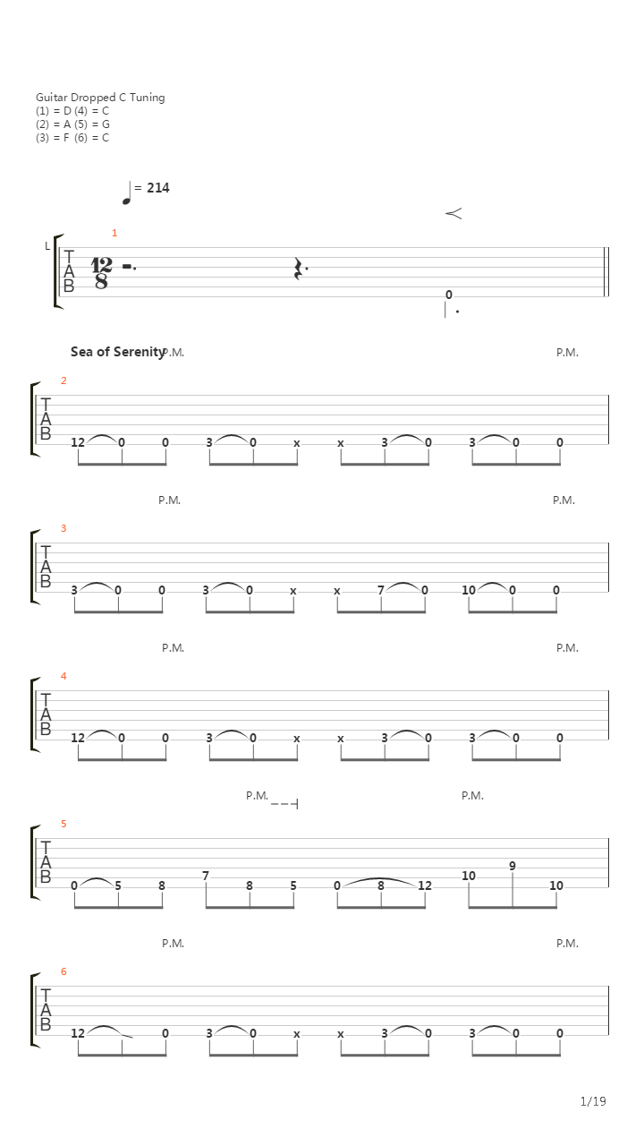 Sea Of Serenity吉他谱