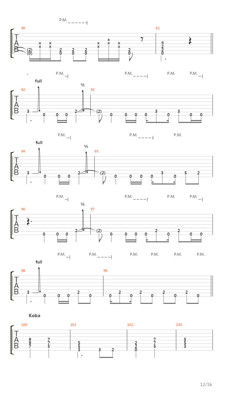 The Excursion吉他谱