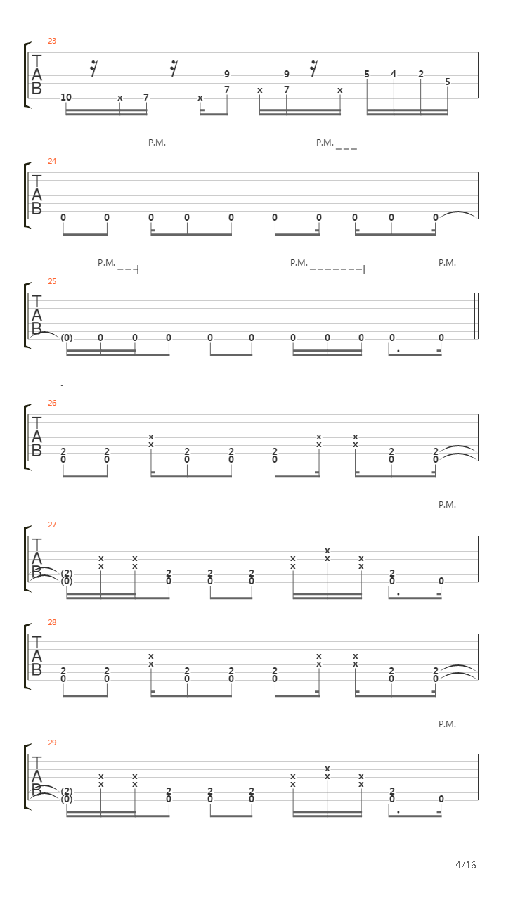 The Excursion吉他谱