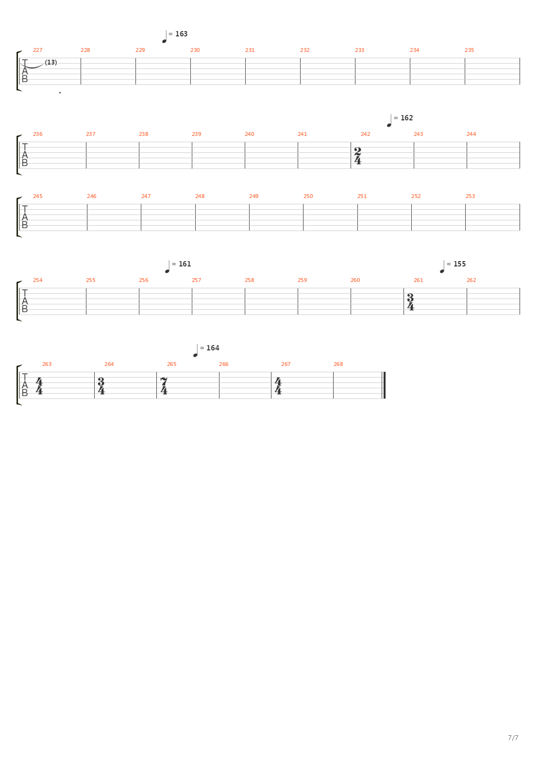 Close To The Edge Part I - The Solid Time Of Change吉他谱