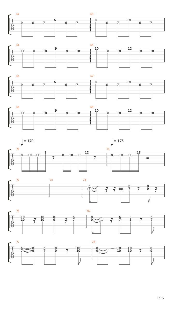 Close To The Edge Part I - The Solid Time Of Change吉他谱