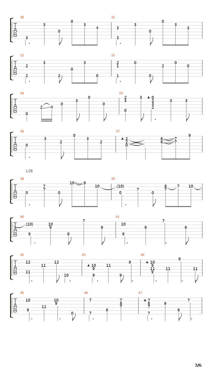 Siesta吉他谱