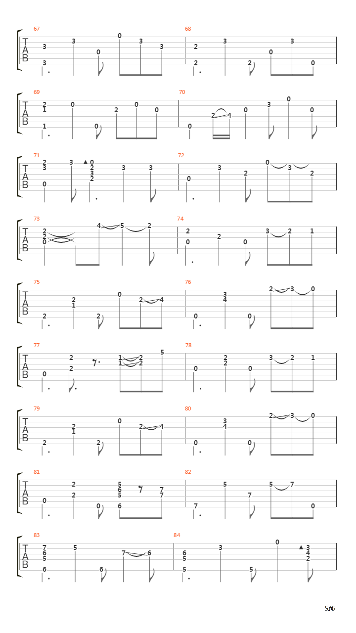 Siesta吉他谱