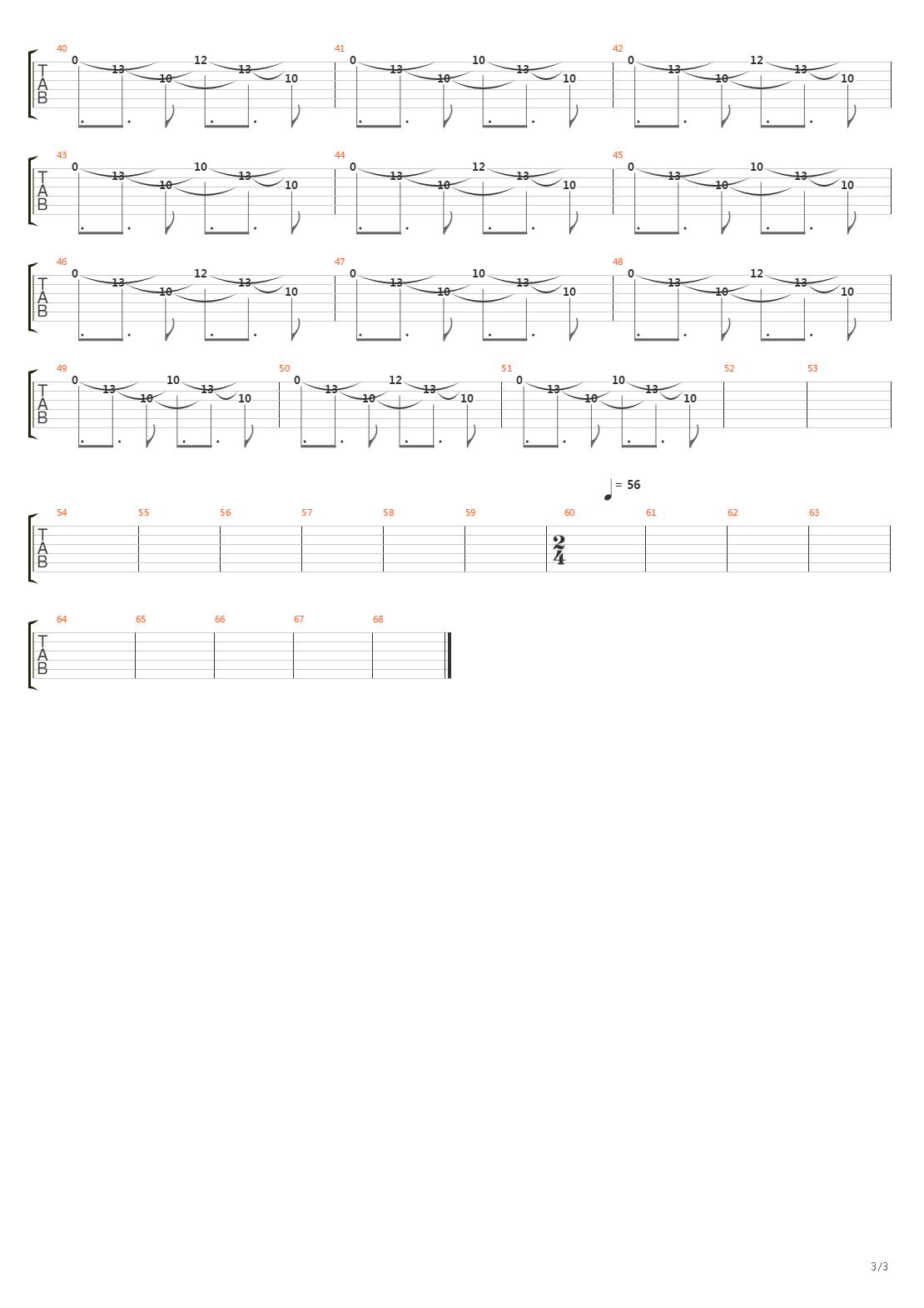 Orion吉他谱