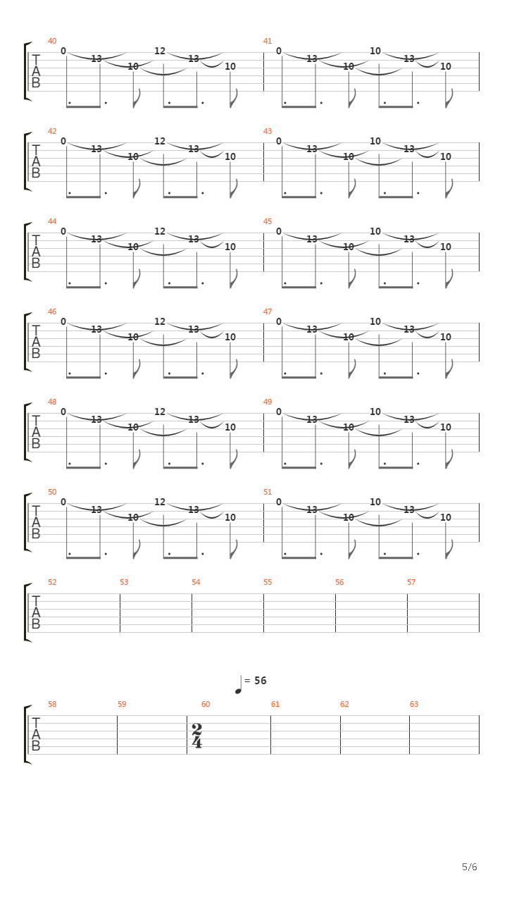 Orion吉他谱