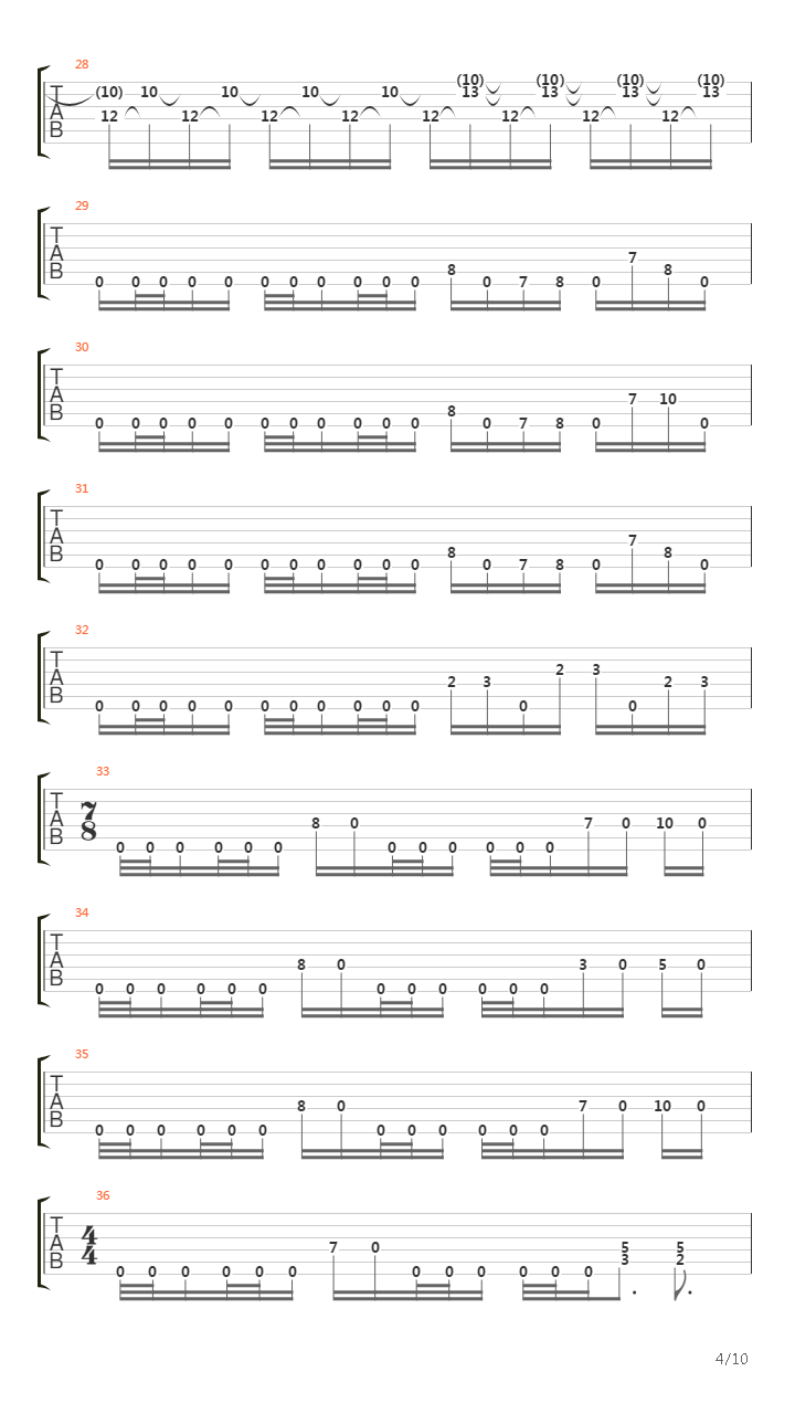 Passing吉他谱