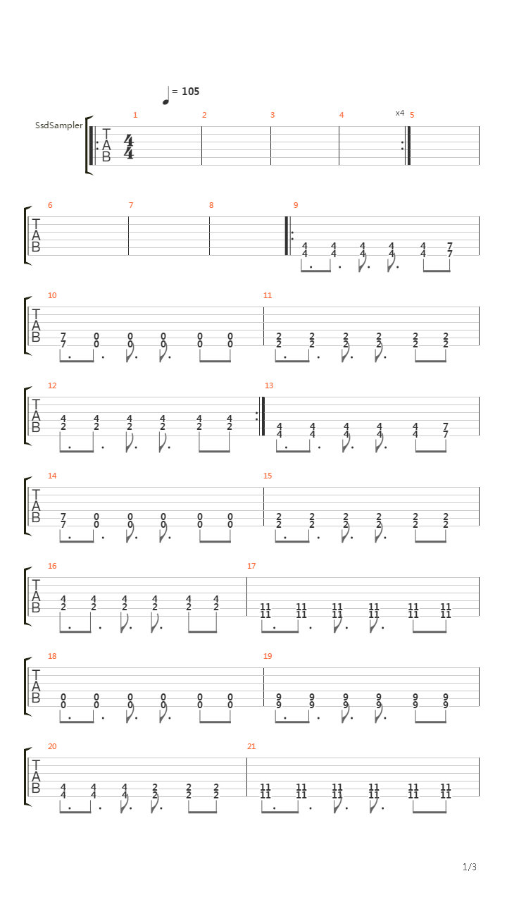 Spiral吉他谱