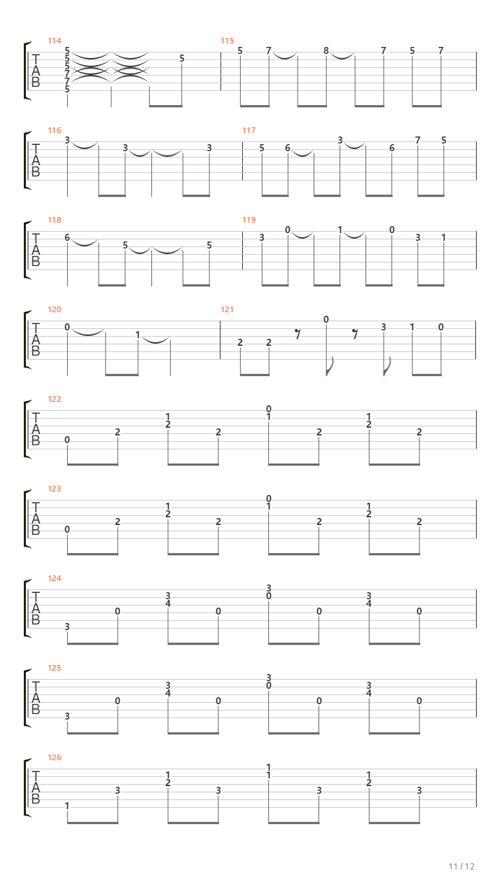 Aurora Borealis（ John H. Clarke）吉他谱