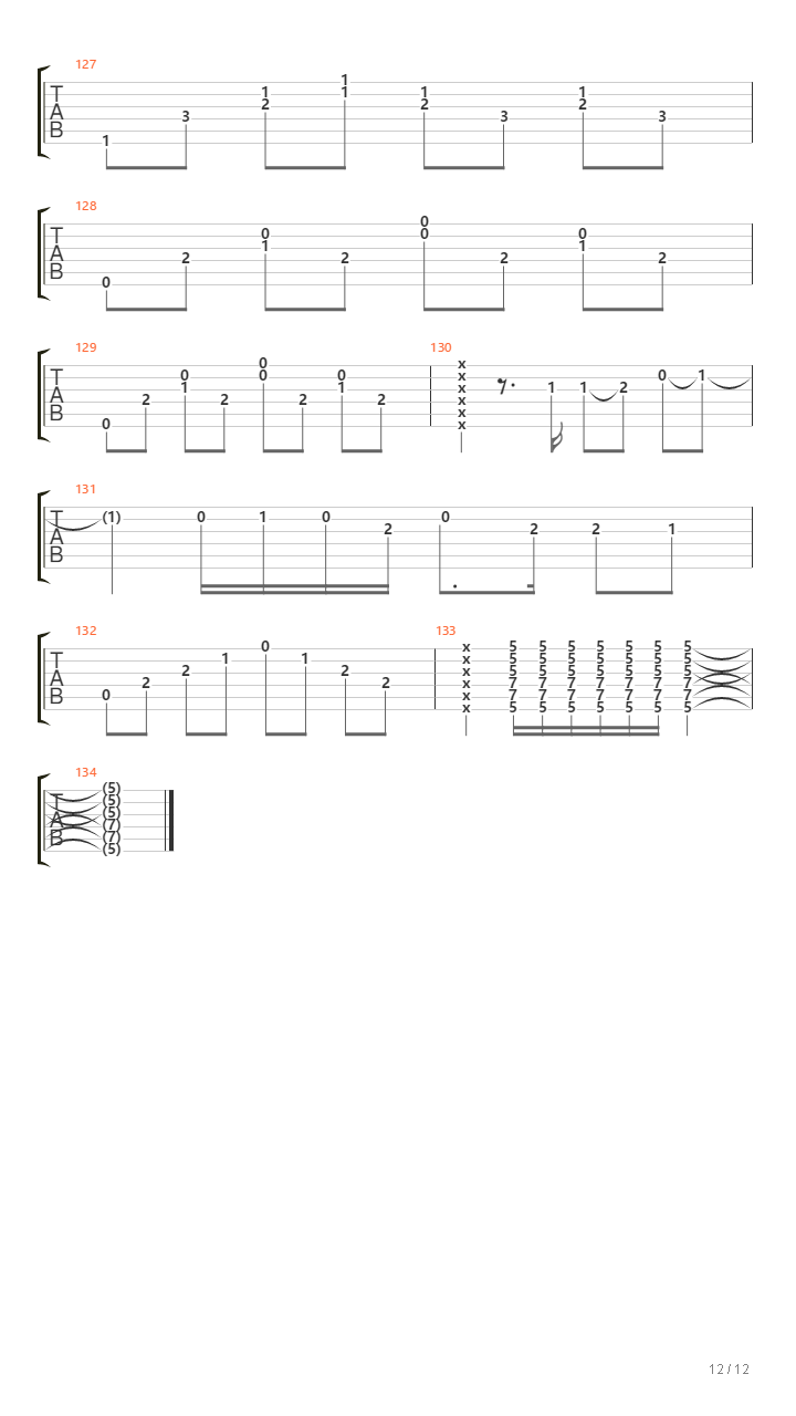 Aurora Borealis（ John H. Clarke）吉他谱