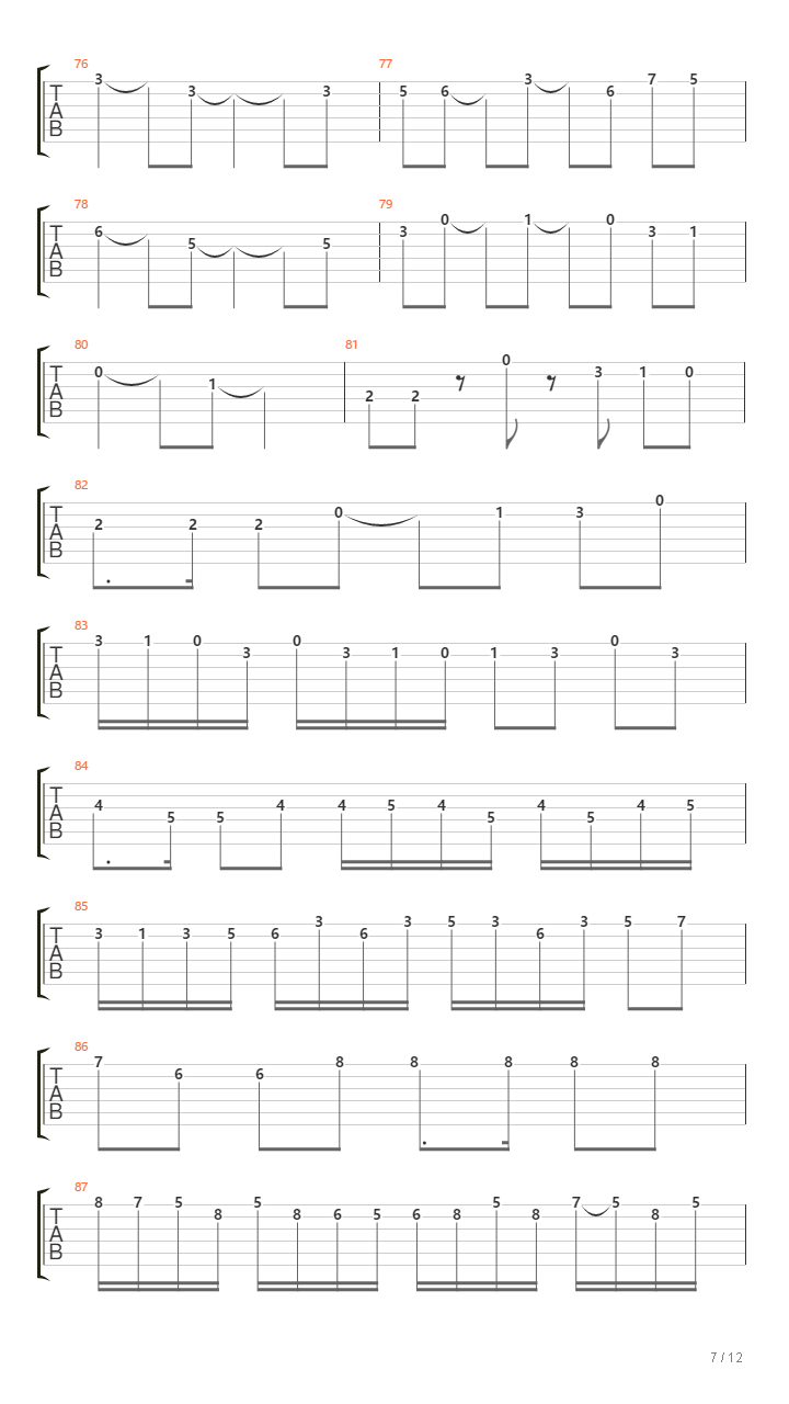 Aurora Borealis（ John H. Clarke）吉他谱