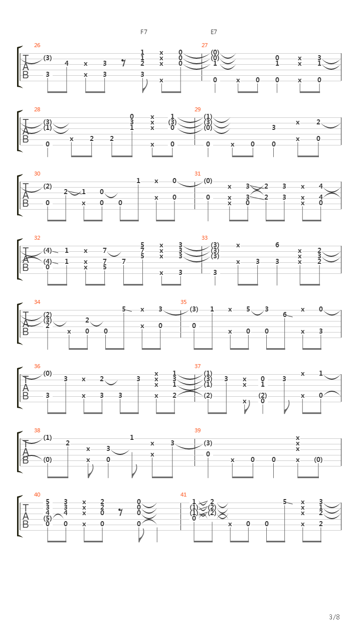 Chega de Saudade / No More Blues吉他谱