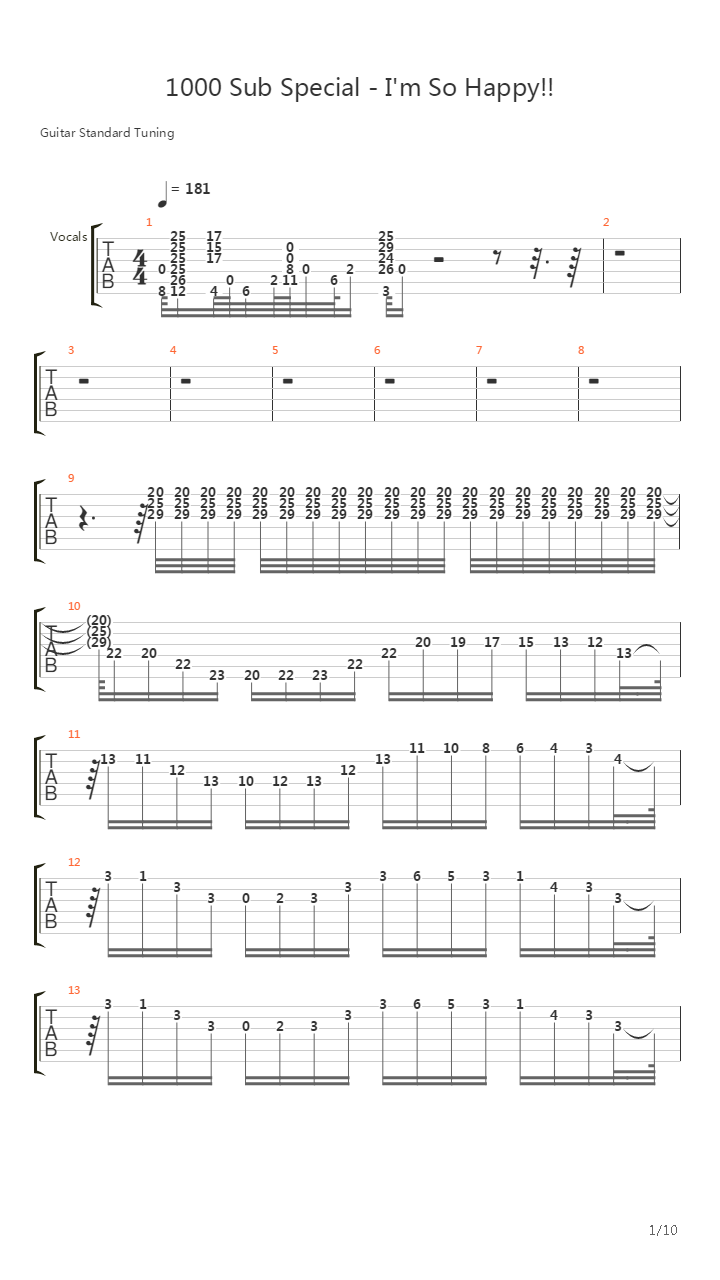 I·m so happy吉他谱