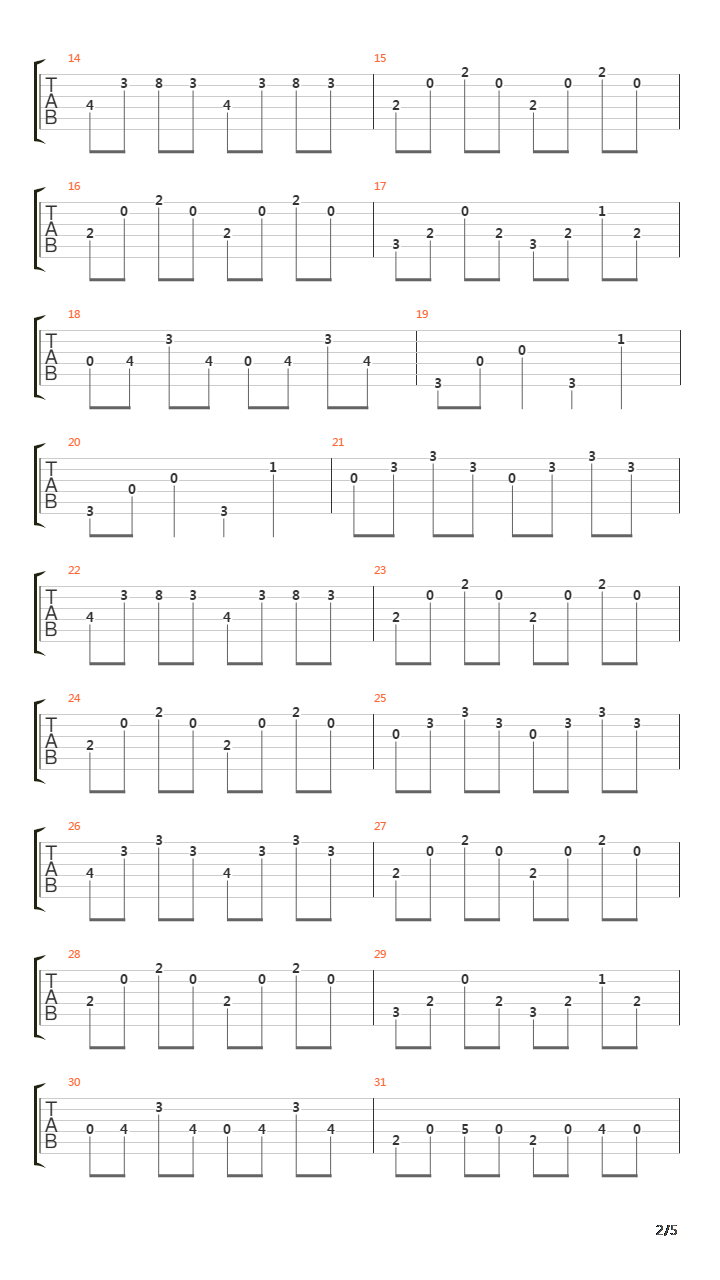 像风一样吹来 (band score original ver.)吉他谱