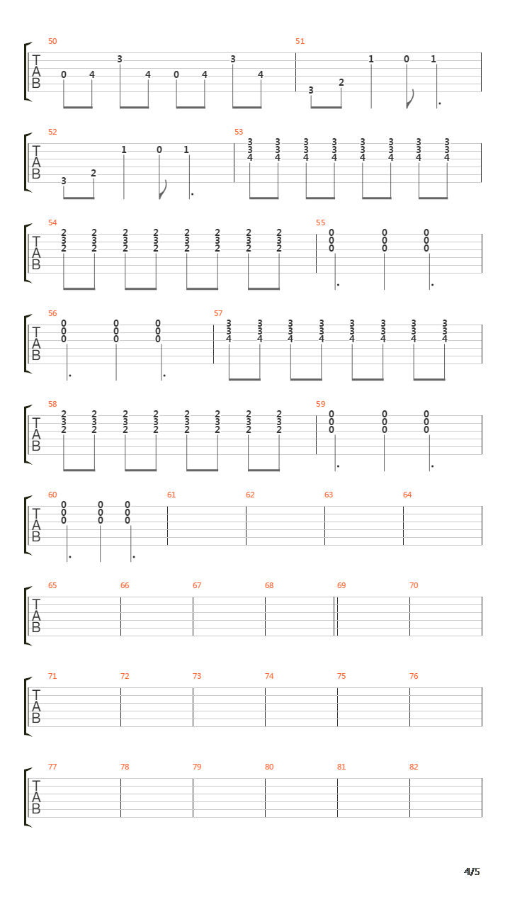 像风一样吹来 (band score original ver.)吉他谱