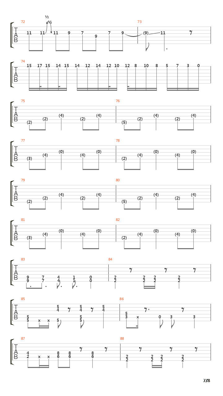 夜不能寐吗？-亚人OP（Accordion.Ver）吉他谱