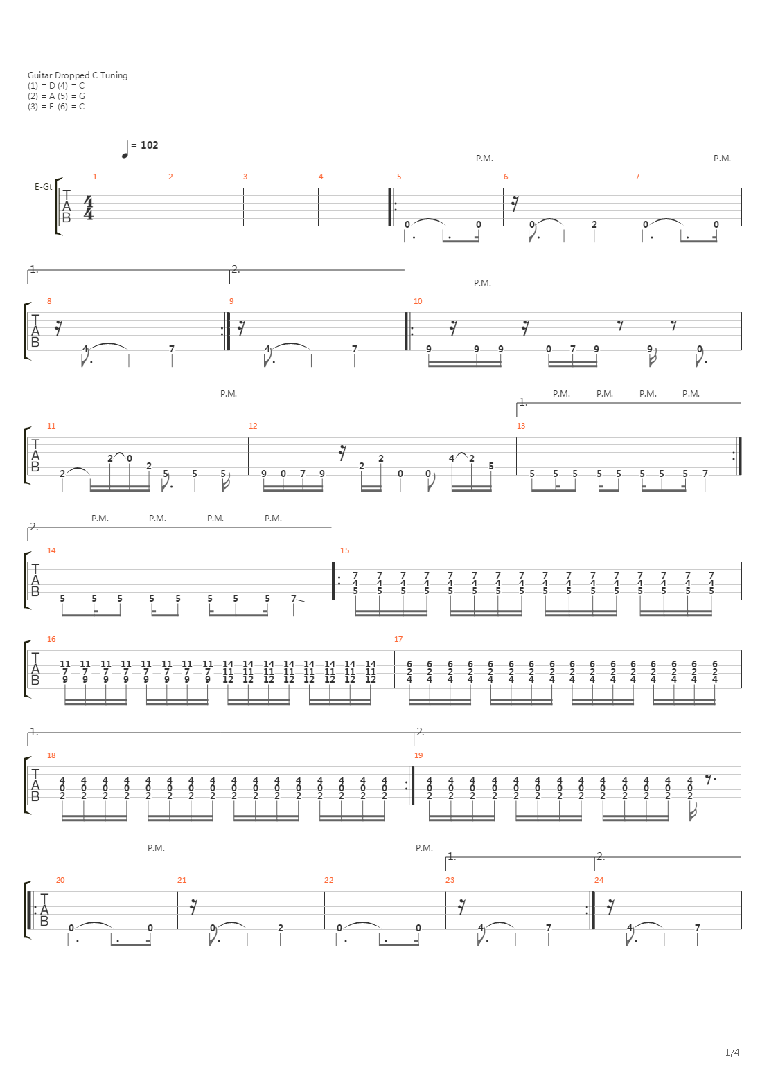 The Way The News Goes吉他谱