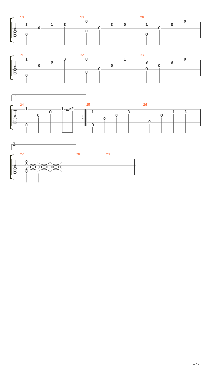 画河吉他谱