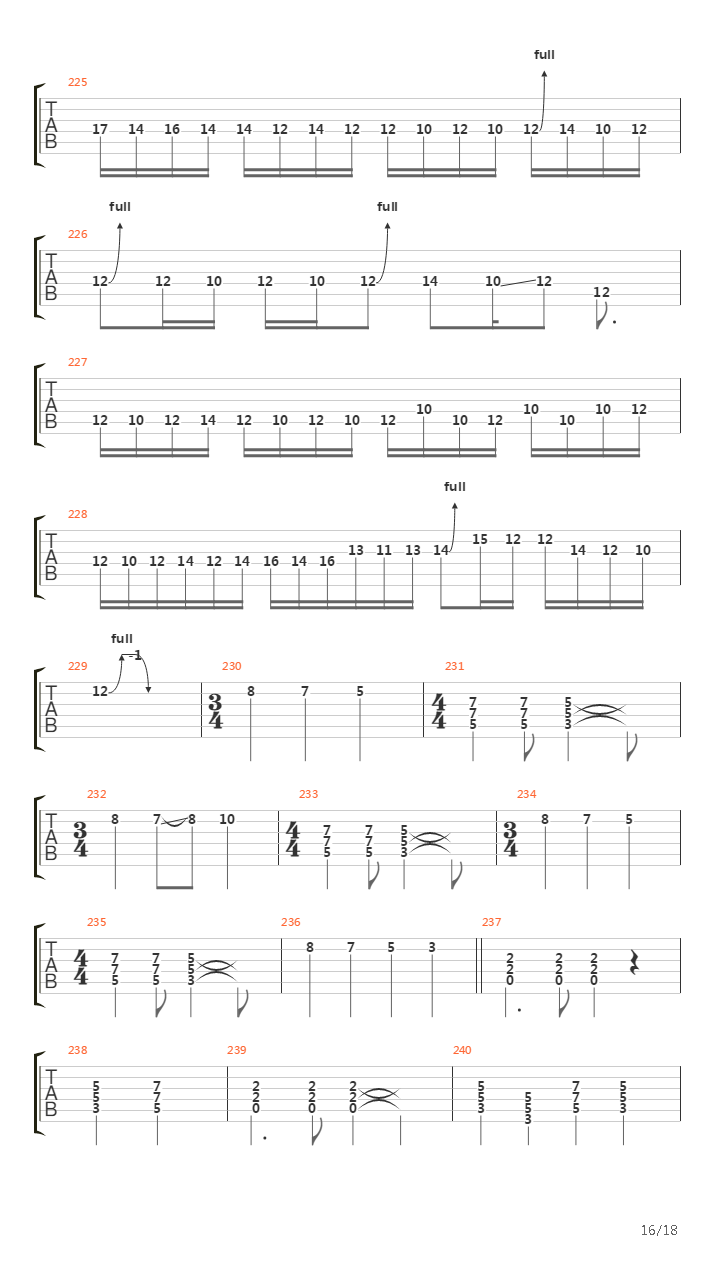 演义吉他谱