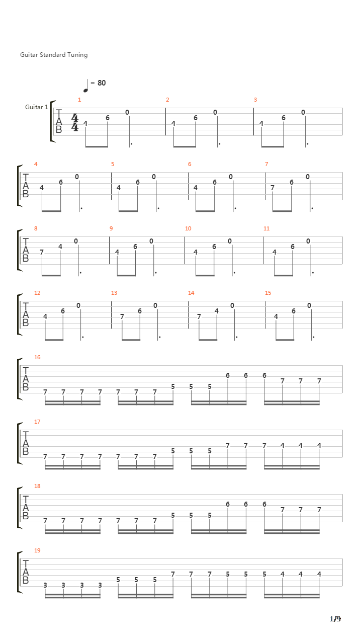 Omega Wing吉他谱