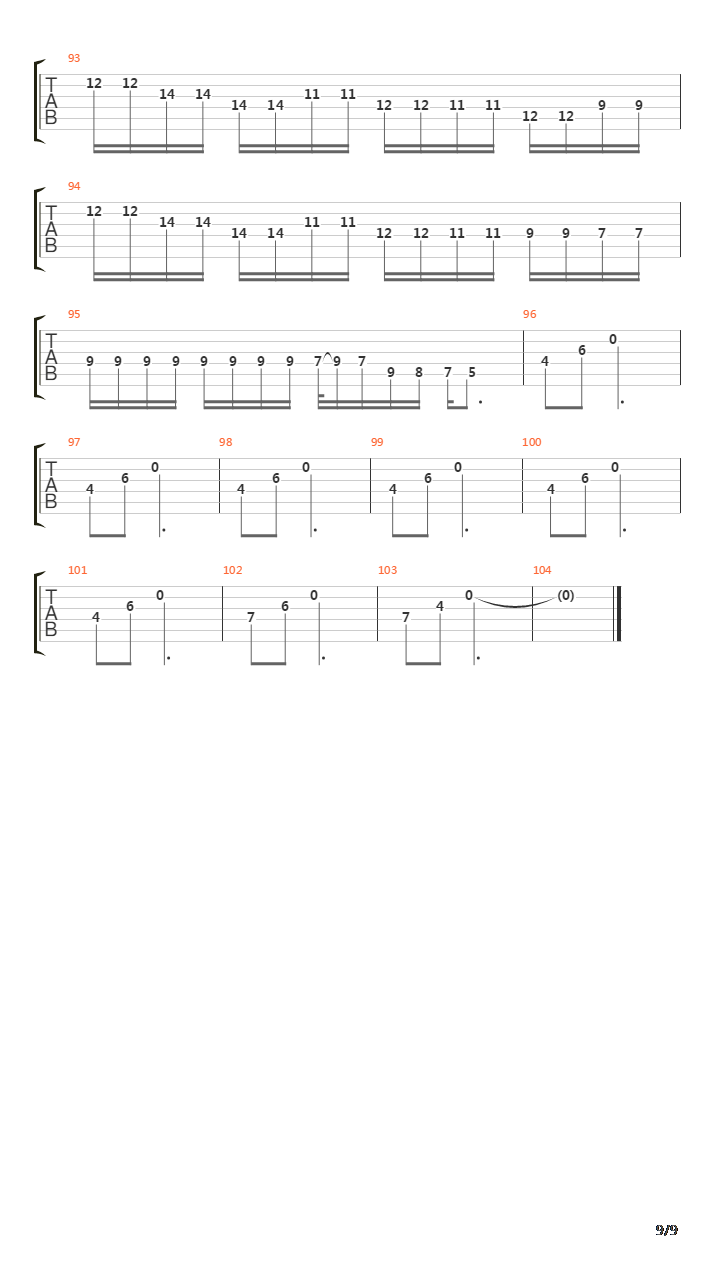 Omega Wing吉他谱